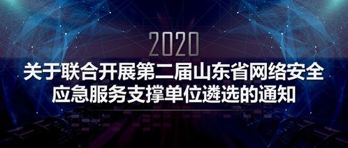 关于联合开展第二届山东省网络安全应急服务支撑单位遴选的通知